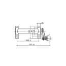 Fuso dellasse 1000 kg / coppia, attacco ruota 100 x 4