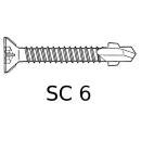 Torx speciale boorschroeven verzinkt SC6