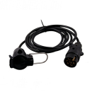 Extension cable 7-pin, with 3 m cable, plug + coupling...