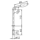 Knebel für Klemmschelle Rohr Ø 48 mm