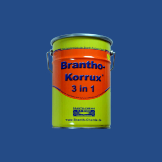 Brantho Korrux "3 in 1" 5 Liter brillantblau / mittelblau RAL 5007