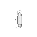 Festoon NARVA 12V 5W stikkontakt SV 8,5-8 / 11 x 36 mm