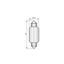 Festoon Narva 12 V, 21 W SV 8.5-8 / 15 x 41 mm