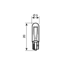 Ampoule Osram 12V 1.2W douille W2x4.6d