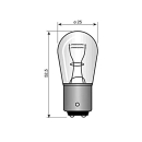 Glühlampe gelb 12V 21W BAU 15 S