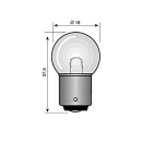 Glødelampe 12V 10W BA 15 S