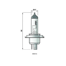 Lampadina Osram Bilux 12V 60 / 55W attacco P43t