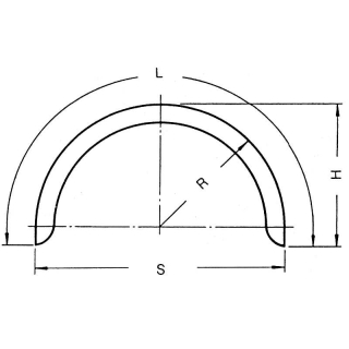 Einachskotflügel Profil 12/40 B220 R400 L1285 S800 H415