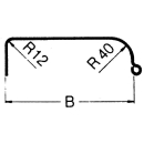 Doppelachskotflügel Profil 12/40 B220 L1995 S1550 H380