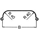 Blechkotflügel B220 L1200 S800 H370