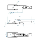 SPP - Exzenterverschluss, ZB-01, 210 mm, Rundbügel, verzinkt