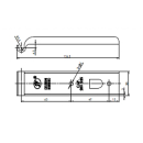 SPP - bordholder, Z-01, 126 mm, galvaniseret