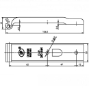 SPP - support de comptoir, Z-02, 126 mm, coudé,...