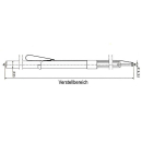 Barre de verrouillage ronde en aluminium 2100-2550mm rail...