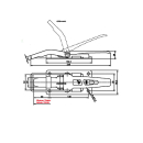 SPP - tongue lock, ZB-09, 267 mm, flat bracket, galvanized