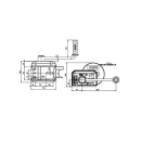 Cabrestante AL-KO 501 A OPTIMA 500 kg con cable de 20 m