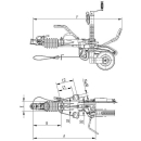 Auflaufeinrichtung KNOTT KFG35 2700-3500 kg Stützrad