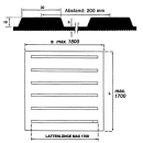 Rampenmatte Gummi L = 1550mm B = 1750mm