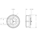 Rotierender Dachlüfter Kunststoff Ø 250 mm