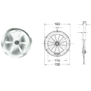 Obrotowa rozeta wentylacyjna Ø 163 mm