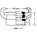 Waterslangfitting 1/4 "IT, MS