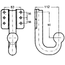 Koppelingskogel schroefplaat 83/56 / 56-90