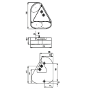 Technokon 5 - Leuchtensystem BBS 630 R, rechts Blink-, Brems-, Schluss