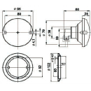 Lampeggiante 710/2-W, lente gialla, vetro trasparente,...