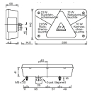 RFS KZL intermitente de freno trasero derecho de 5 LED...