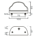 Regpoint license plate light with cable, 500 mm long,...