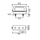 Regpoint, small license plate light with base