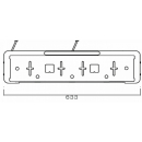 Kennzeichenhalter mit 0,8 m Kabel, inkl. Kennzeichenleuchten LED + 3.B