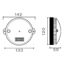 Aspöck - Inpoint interior light with switch